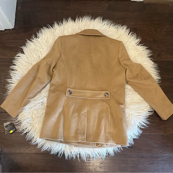NWT Lauren Ralph Lauren Petite Size 10 Double Breasted Button Peacoat - Picture 2 of 7